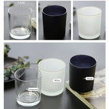 DIY Candle Jar Container Tumbler Holder Candlestick Frosted Transparent Glass Cup Handmade Candles Making Supplies Candle-making