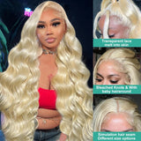 613 Lace Frontal Wig 13x6 Honey Blonde Body Wave Lace Front Wigs Brazilian 13x4 HD Transparent Colored Human Hair Wig For Women