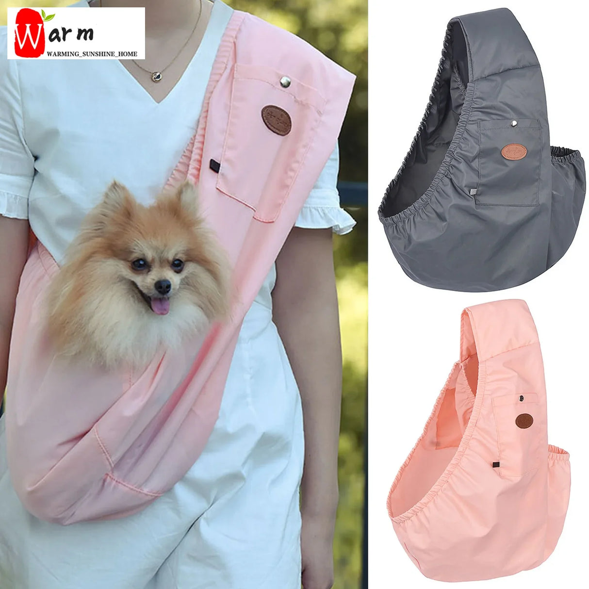 Pet Carrier Bag Carrier Small Dog Carrier Front Pocket Tote Travel Shoulder Strap Pet Carrier Pet'S Collars, Harnesses & Leashes