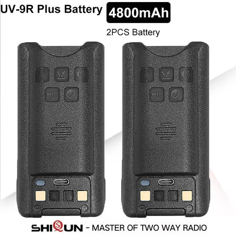 Baofeng UV-9R Battery USB C Charge 4800mAh Li-ion 7.4V UV-9R Pro UV-9G GMRS-9R UV-9R Plus BF-T57 Walkie Talkie Accessory 2800mAh