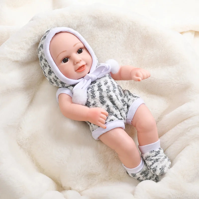 30cm Reborn Baby Dolls Realistic Dolls Toys Girl Real Lifelike Baby Dolls Reborn Full Body Silicone Baby Doll Christmas Gifts