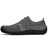 Suede Leather Casual Shoes For Men Lace Up Lightweight Outdoor Sneakers Men Hiking Footwear Flats For Trekking