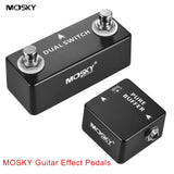 MOSKY DUAL SWITCH Guitar Effect Pedal Dual Footswitch Foot Switch PURE BUFFER Guitar Pedals Full Metal Shell Guitar Accessories