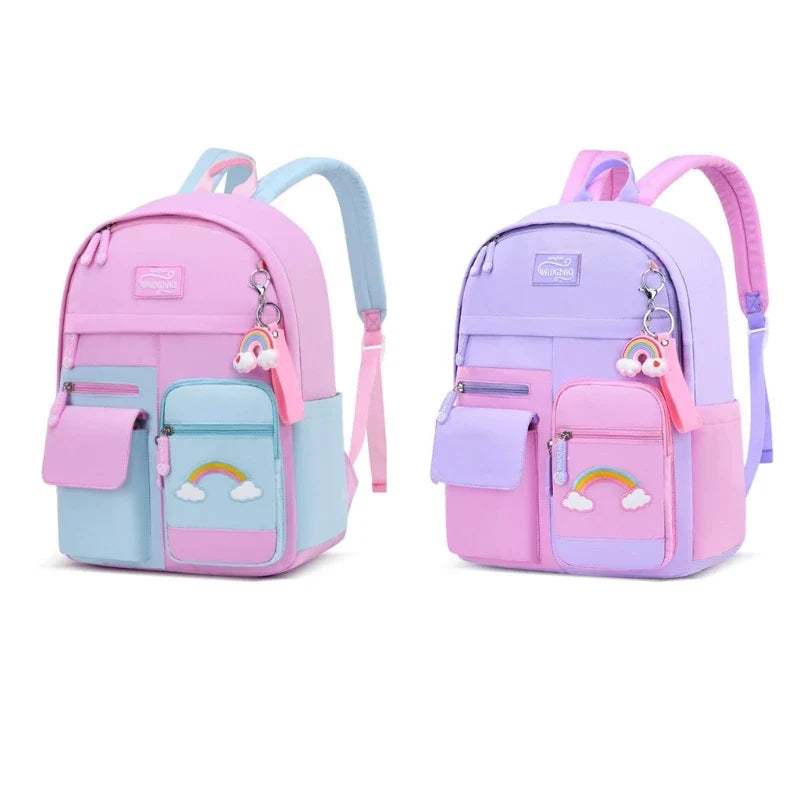 Student School Backpack for Preschool Girl Kids Cartoon Anti-theft Bookbag