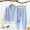 2023 Autumn Winter Children Pajama Sets Solid Color Sleepwear for Kids 1-16years Teen Pijamas Boys Girls Loungewear Baby Clothes