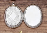 5 PCS Fit 30*40mm Oval Cabochon Metal Brass Locket Pendant Can Open Photo Locket Pendant DIY Necklace Pendant Wholesale