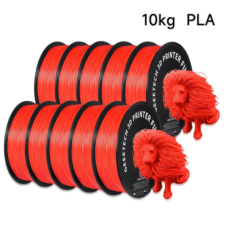 Geeetech 10Kg PLA Filament Plastic For 3D Printer 1.75mm,Tangle-Free, 3d Printing Wire Materials Vacuum Packaging