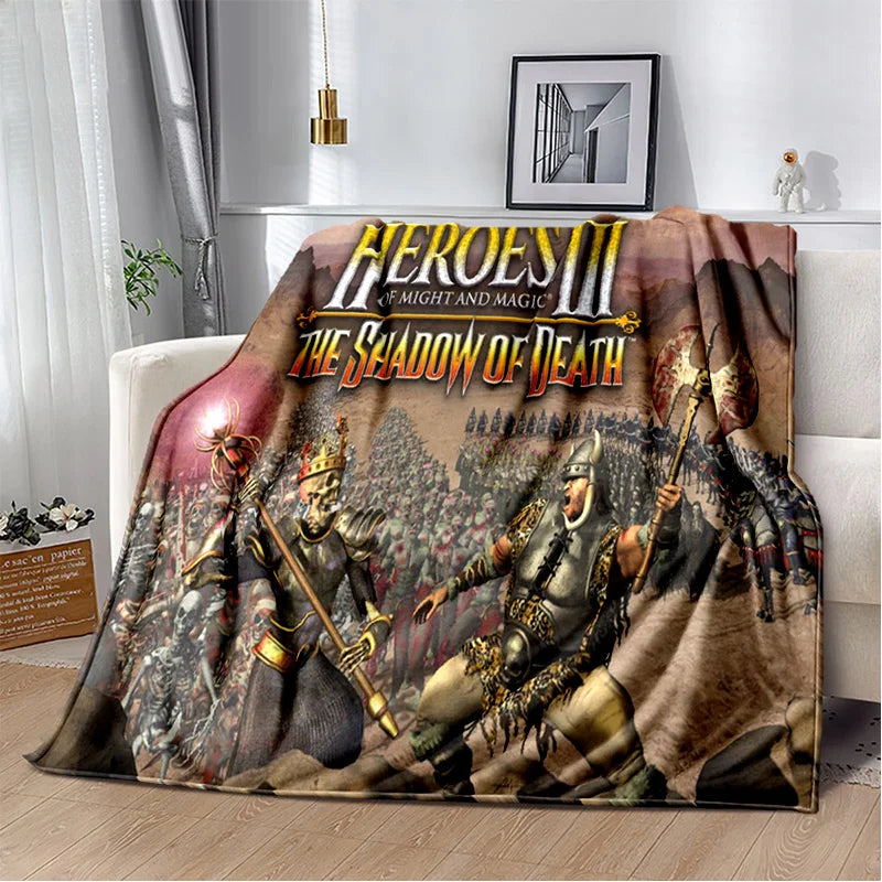 3D Heroes of Might and Magic Retro Game Soft Plush Blanket,Flannel Blanket Throw Blanket for Living Room Bedroom Bed Sofa Picnic