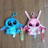 Wholesale 40pcs/lot 10cm cartoon anime Lilo Stitch Empty Plush Toys cute Stitch Unstuffed Doll keychain Skin only no Filling