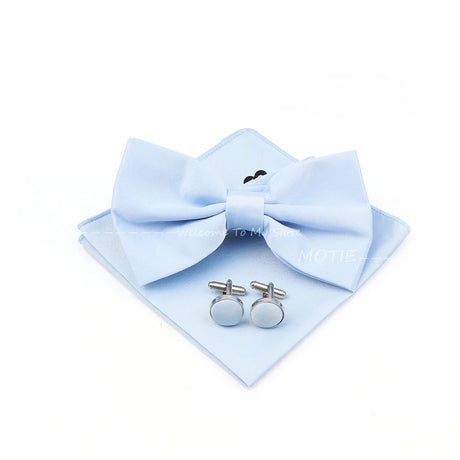 New Colorful Bowties Handkerchiefs Cufflinks Set Polyester Brooches For Men's Business Wedding Party Suit Dress Accessories Gift