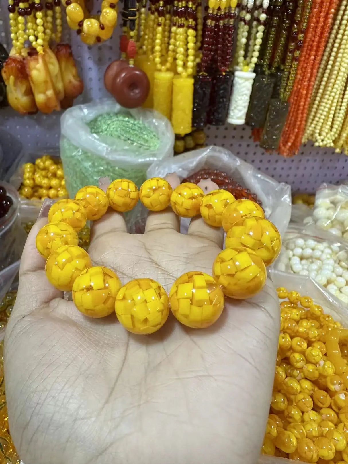 Natural Raw Amber Bracelet Men Women Healing Gemstone Fine Jewelry Genuine Baltic Ambers Tumbled Stone Bracelets Bangles