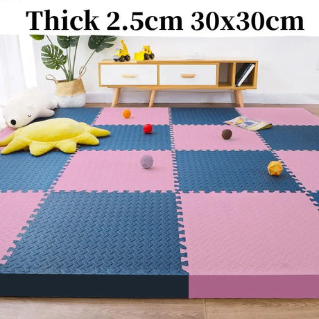 Tatame Baby Play Mat Thick 25mm Baby Activity Gym Play Mats 6PCS 30x30cm Play Mats for Baby Mat Tatames Kids Carpet Puzzle Mat