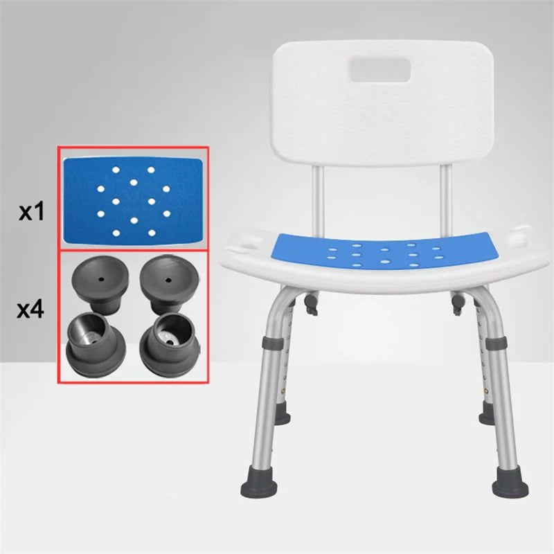 Adjustable Elderly bathroom seat anti-skid bath chairs for elderly squat toilet stool for shower special chair home chair seat