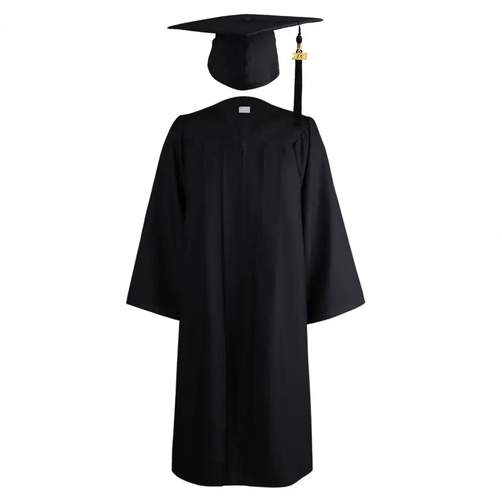 1 Set Universal Degree Gown Comfortable Graduation Hat Cardigan 2023 Graduation Ceremony Academic Dress Top Hat  Photography