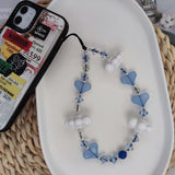 HERLOOK New In Heart Phone Strap Korea Fashion White Clouds Phone Charm for Cellphone Trendy Y2K Accesories Free Shipping