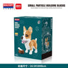 Balody Cartoon Teddy Corgi Collie Pet Dog Dachshund Cartoon Cat Model Mini Building Blocks Toys for Children Gifts Dog Pets