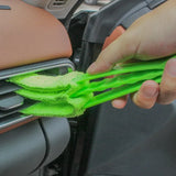 Washable Window Cleaner Microfiber Dust Cleaner Brush For Venetian Air Conditioner Car Window Groove Dust Cleaning Tool