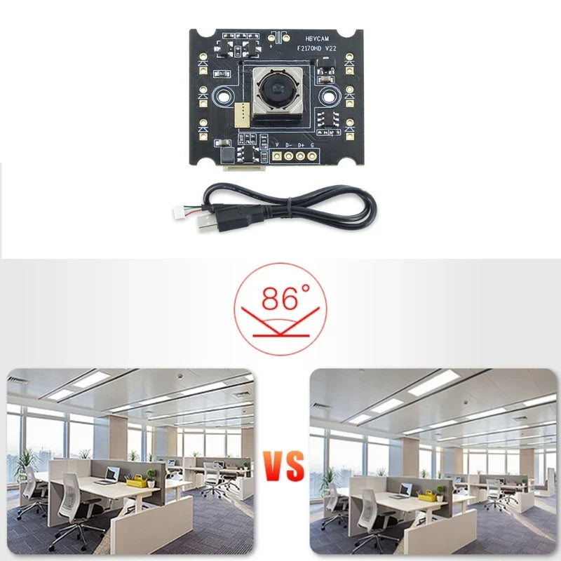 2MP High Speed USB Camera Module for Computer 1080P Mini Webcam Board OV2720 Industrial PC Camera for Laptop