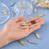 Pandahall 10Pcs Golden Fish Pendants Brass Cubic Zirconia Charms for Women Necklace Bracelet Jewelry Making Gifts Accessories