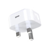 PD 20W UK Plug Fast Charger Usb C Adapter For Iphone14 13 12  Pro Ipad Xiaomi 12 Samsung Mobile Phones 3 Pin