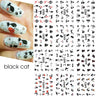 12pcs Hedgehog Animal Nail Water Stickers Pine Cones Gold Fall Design Watercolor Winter Manicure Transfer Sliders JIBN1681-1692