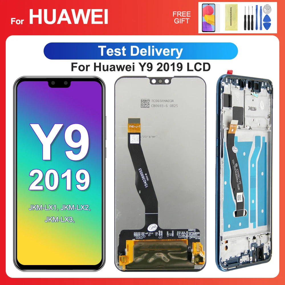 For HUAWEI Y9 2019 6.5''For Ori Enjoy 9 Plus JKM-LX1 LX2 LX3 AL00 LCD Display Touch Screen Digitizer Assembly Replacement