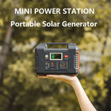 200W Solar Generator Solar Battery Charger 220V 110V 40800mAh Portable Solar Power Station 151wh Energy Power Supply for Outdoor