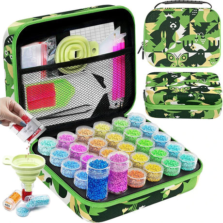 ARTDOT Storage Box For 5D Stitch Diamond Painting Art Tools 30 60 120 240  420 Slots Diamonds Painting Bag Kits Accessories New