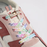 Elastic Laces Sneakers Diamond Cross Locks Shoelaces Without ties Kids Adult 8MM Width No Tie Shoe laces Rubber Bands Shoelace