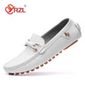 YRZL Loafers Men Handmade Leather Shoes Casual Driving Flats Slip-on Shoes Luxury Comfy Moccasins Shoes for Men Plus Size 37-48