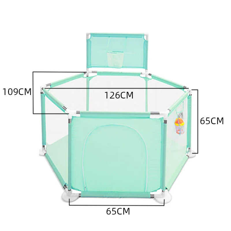 Safety Baby Playpen For Children Indoor Multiple Styles Toddler Barrier Fence Kids Playground Toys Park With Basketball Frame