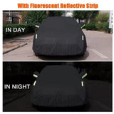 Universal Full Car Cover Black for Sedan Truck SUV UTV Waterproof Sun Dust proof Car Covers UV Protective S/M/L/XL/XXL Car Cover