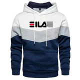 Men's Trending Brand Printed Splicing Hoodies Male Spring Sweatshirts Casual Street Style Pullover Men's Coats