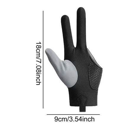 1pcs Polyester Spandex Snooker Billiard Cue Glove Pool Left Hand Open Three Finger Accessory 3 Fingers Pool Billiard Gloves