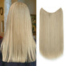 Synthetic Hair Extension No Clip Natural Hair Piece Ombre Fake False One Piece Straight Hairpiece Blonde For Women