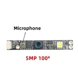 5MP USB Camera Module Wide Angle Lens Face Recognition Webcam 2592x1944 for Notebook Robot Vision Aerial Image ID identification