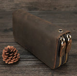 New Style Leather Purse Wallet For Men Women Male Female Long 100% Genuine Zip Phone s Ladies Girls