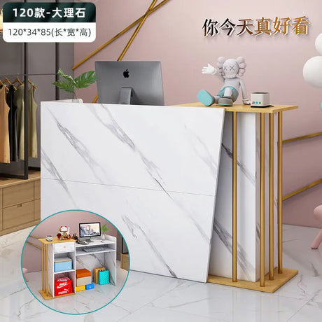 Bar Counter Cashier Counter Simple Modern Supermarket Shop Small Clothing Beauty Salon Barber Shop Hair Salon Reception Desk