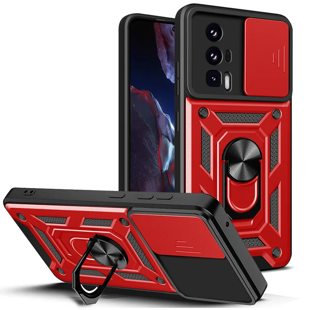 Shockproof Armor Case For Xiaomi Mi Poco F5 Pro 5G Car Holder Phone Cover For Mi Poco F5 5G Camera Lens Protection Fundas