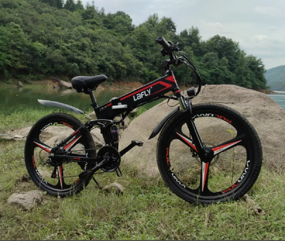 LAFLY R3 1000W National Standard Electric Bicycle Folding 48V Iithium Assisted Mountain Electric Bike Cross-Country 26inch Ebike