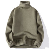 2023 Winter Mens Turtleneck Sweater Trend Thick Bottoming Sweater Autumn Sweater Men Knitted Pullover Men Jumper Knit Sweater