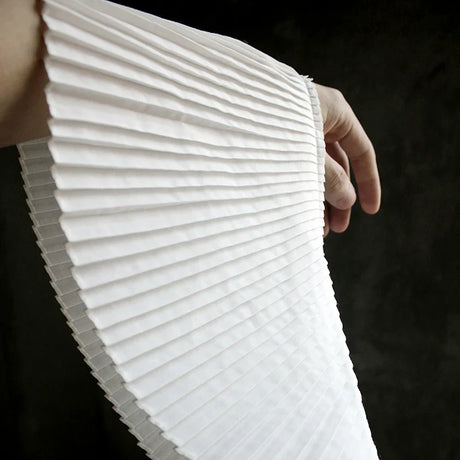 Width 17CM White Organ Pleated Single-layer Pleated Wavy Texture Cotton Fabric Designer Apparel Fabrics & Textiles