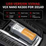 VXDIAG VCX NANO NX300 for Volvo 2014D Car OBD2 All System Diagnostic Tool Active Test Code Reader J2534 Programming ECU Coding