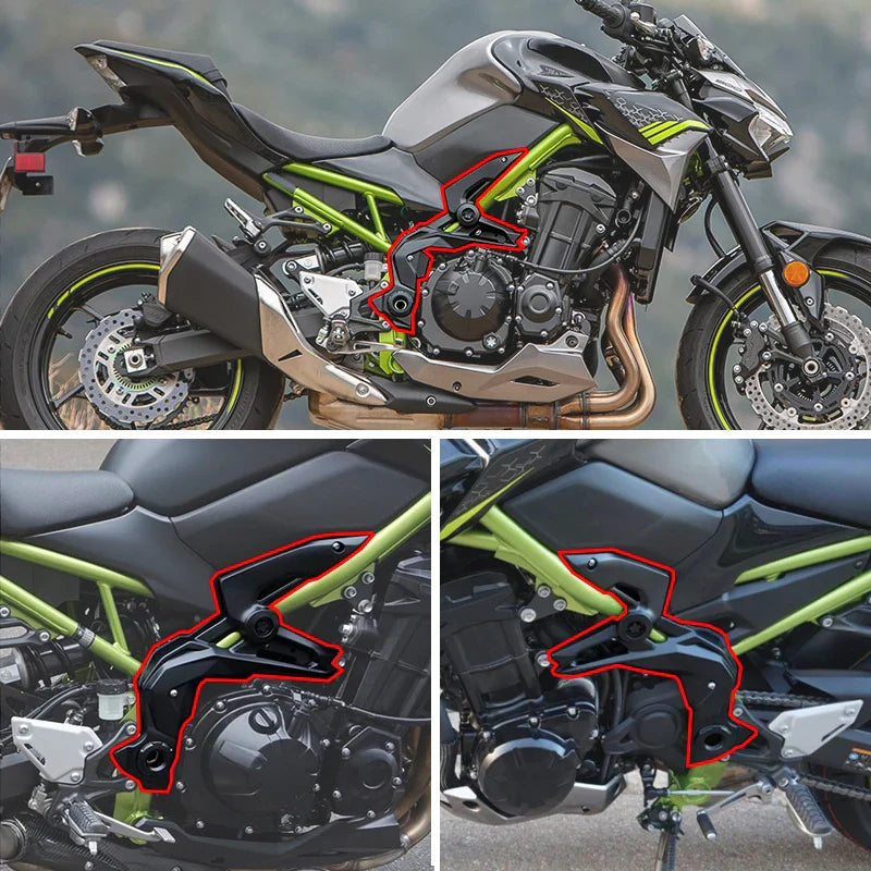 For Kawasaki Z 900 2020-2023 Z-900 Motorcycle ABS Carbon Fiber Front Side Trim Frame Body Cover Panel Fairing Z900 Accessories