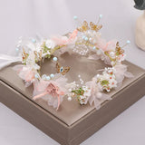 Boho Style Flower Headbands for Women Girls Floral Garland Wreath Tiaras Wedding Crown Hair Accessories Headpieces Jewelry Gifts