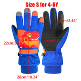 Thicken Baby Winter Gloves Coral Fleece Waterproof Child Ski Gloves Snowboard Outdoor Sports Kids Snow Mittens for Girls Boys