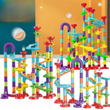 Marble Run Building Blocks Marbles Slide Toys For Children DIY Assemble Creativity Constructor Educational Toys Children Gift