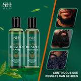 Men Organic Natural Beard Care Set Mild Not Irritate Beard Growth Shampoo Styling Moisturizing Beard Conditioner Beard Care Kit