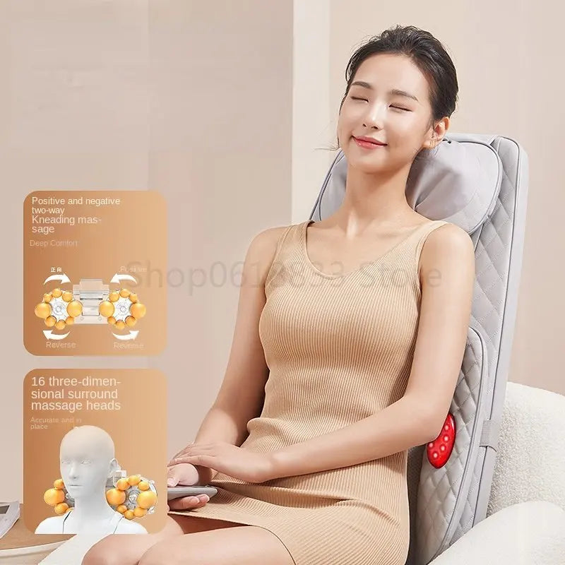 APP Intelligent Cervical Spine Waist Back Massage Pad Multi-functional Electric Massager Cushion  Automatic Whole Body Massager