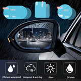 2PCS/Set Car Rearview Mirror Window Anti Fog Clear Film Anti-Light Car Mirror Protective Film Waterproof Rainproof Car Sticker